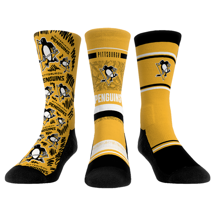 Pittsburgh Penguins - 3-Pack by Rock 'Em Socks