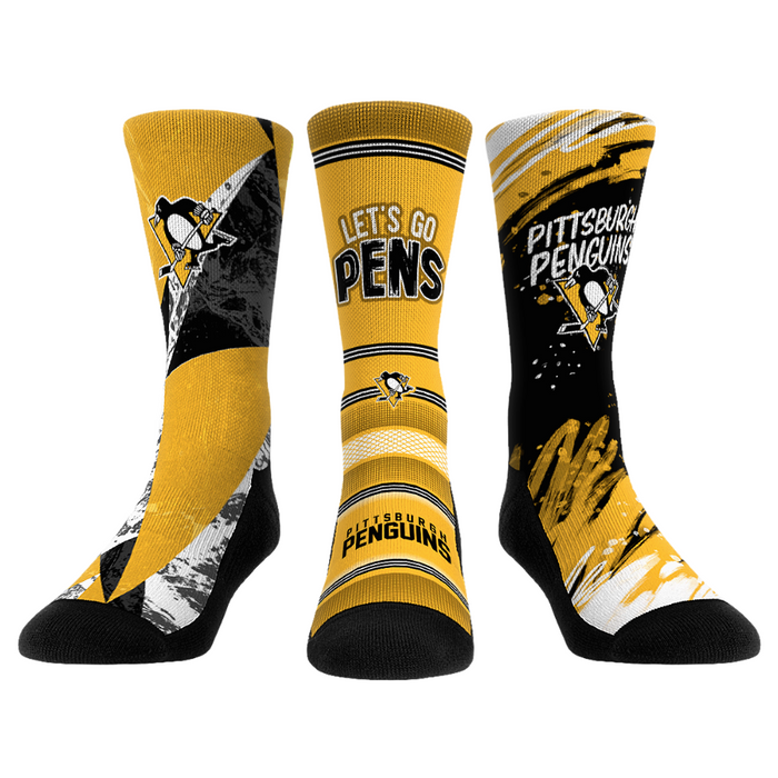 Pittsburgh Penguins - Power Play 3-Pack by Rock 'Em Socks