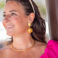 Playa del Sol Drop Earrings - Pearl by Christina Greene