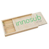 Sublimation Blanks Pencil Box with 12 pcs Color Pencils |  PlyWood Brush Set