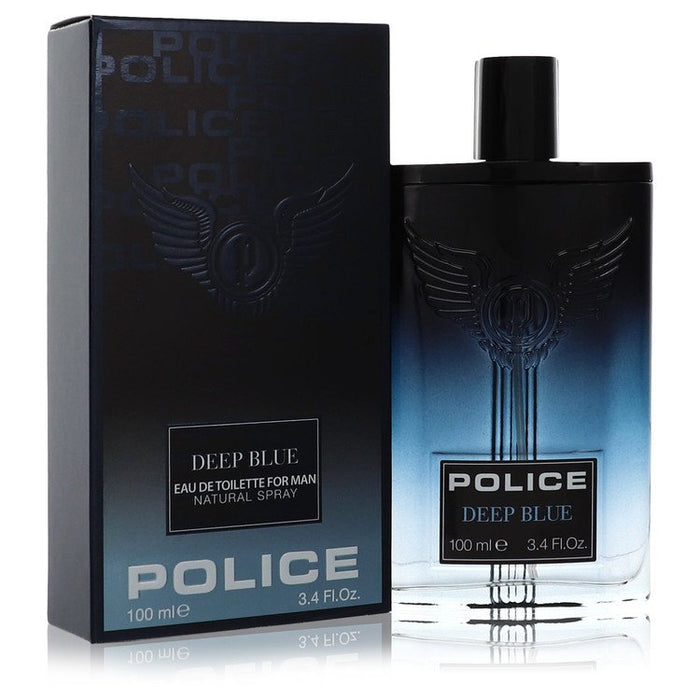 Police Deep Blue by Police Colognes Eau De Toilette Spray 3.4 oz for Men by Avera Group