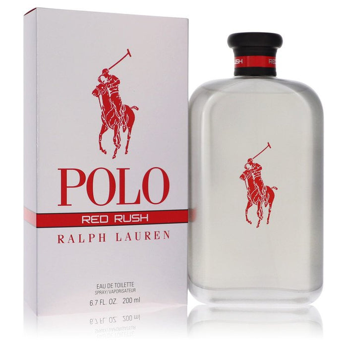 Polo Red Rush by Ralph Lauren Eau De Toilette Spray 6.7 oz for Men by Avera Group