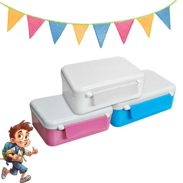 Sublimation Blanks Kids Lunch Box Polymer Double Locking (3D Sublimation ) by INNOSUB USA