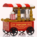 Popcorn Vending Cart Building Set made using LEGO parts by B3 Customs