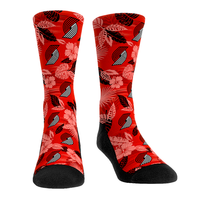 Portland Trail Blazers - Floral by Rock 'Em Socks
