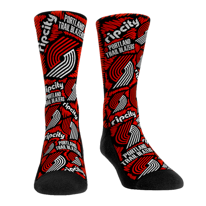 Portland Trail Blazers - Logo Sketch by Rock 'Em Socks