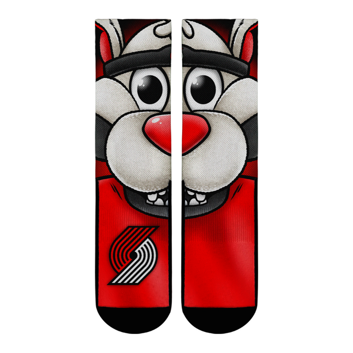 Portland Trail Blazers - Split Face Mascot by Rock 'Em Socks