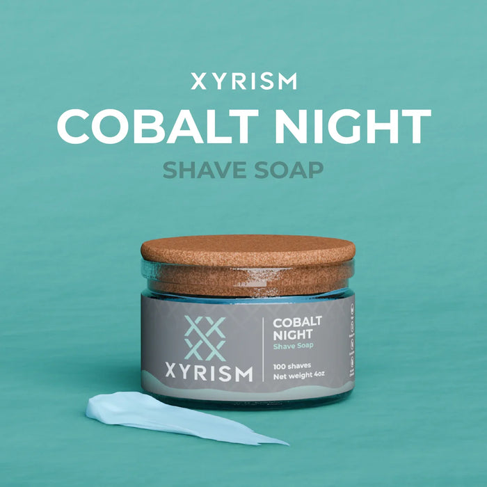 XYRISM Cobalt Night Shave Soap 4oz by Pasteur Pharmacy