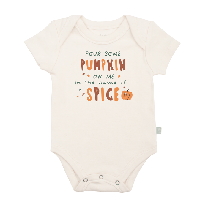 graphic bodysuit | pour some pumpkin by Finn + Emma