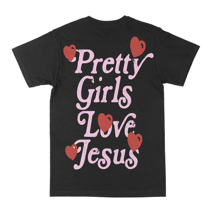 Pretty Girls Love Jesus Graphic Tee by Obsessed with graphic tees