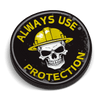 Use Protection Hard Hat Sticker