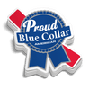 Proud Blue Collar 5 Inch Decal