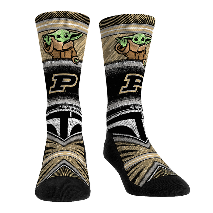 Purdue Boilermakers - Star Wars - Grogu Intergalactic Fan by Rock 'Em Socks