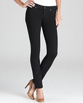 Paige Transcend Verdugo Skyline Mid Rise Skinny Jeans in Black Shadow, Size 24 by Vanessa Jane