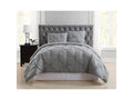 Truly Soft 3Pc Pleated Full/Queen Comforter Set – Gray by Vanessa Jane