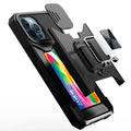 Card Holder Magnetic Ring Stand Lens Protection Case for iPhone 13 Pro Max by Merch Section