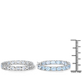Genuine Blue Topaz Hoop Earrings by Fine Color Jewels
