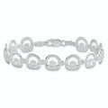 Sterling Silver Claddagh Circle Bracelet by Fine Color Jewels