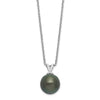Black Teardrop Tahitian Pearl Necklace