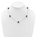 Black Tahitian Pearl By The Yard Necklace by Fine Color Jewels