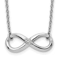 Diamond Infinity Necklace by Fine Color Jewels