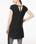 Ideology Womens Solid V-Back Tunic Activewear, Size XS by Vanessa Jane