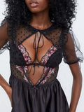 For Love and Lemons Juliet Puff Sleeve Dress, Size Large by Vanessa Jane