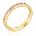 Avera Madeline 0.2ct Simple Crown Stacker Ring in Goldtone by Avera Group