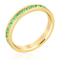 Avera Stylish Stackables Peridot Crystal Ring - Light Green by Avera Group