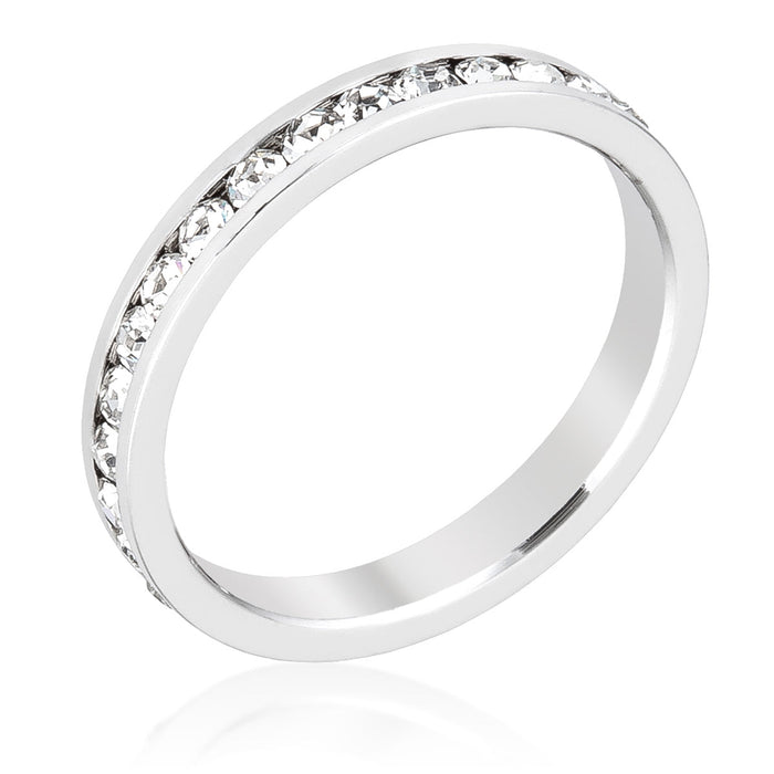 Avera Christine 0.2ct Cubic Zirconia Cross Charm Ring by Avera Group