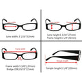 5 Pack Rectangle Stylish Reading Glasses R040-A by Pasteur Pharmacy