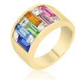 Avera Spring Bazaar Ring In Polished Gold Finish by Avera Group