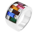 Avera Candy Maze Ring in Polished Sterling Silver by Avera Group