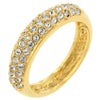 Avera Pave Crystal Band in Radiant Gold Finish