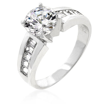 Avera Natalie 2.15ct Cubic Zirconia 14k Gold Contemporary Cocktail Ring by Avera Group
