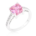 Avera Elegant Princess Cut Silver Statement Ring by Avera Group