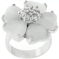 Avera Floral Nouveau Ring in Polished Sterling Silver by Avera Group