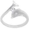 Avera Sterling Silver Tension Set Dolphin Ring
