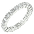 Avera Mini Elizabeth Band Sterling Silver Stackable Ring by Avera Group