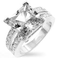 Avera Princess Engagement Ring in Sterling Silver by Avera Group
