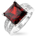 Avera Princess Engagement Ring in Sterling Silver by Avera Group