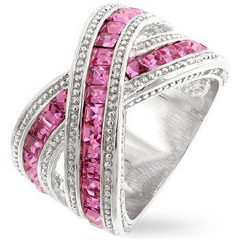 Avera Jewelry Signature Twisting Band Ring in Pink Gold by Avera Group