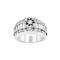 Avera Radiant Solitaire Luxurious Engagement Ring in Silver by Avera Group