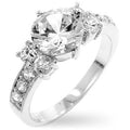 Avera Simplicity Engagement Ring in Sterling Silver by Avera Group
