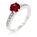 Avera Petite Engagement Ring In Sterling Silver by Avera Group