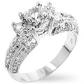 Avera Brilliant Engagement Ring In Sterling Silver by Avera Group