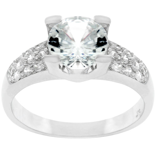 Avera Classic Engagement Ring Style 1 Sterling Silver Band by Avera Group