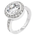Avera Gatsby Engagement Ring In Polished Silver Finish by Avera Group