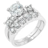 Avera Timeless Elegance Classic Wedding Set in Sterling Silver