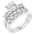 Avera Timeless Elegance Classic Wedding Set in Sterling Silver by Avera Group